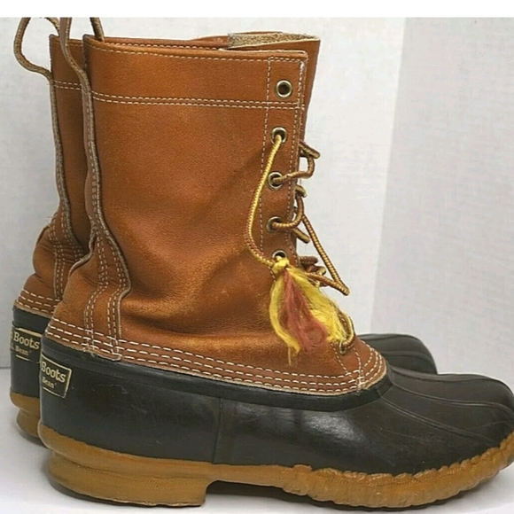L.L. Bean Shoes - Ll Bean duck boots 9 leather
